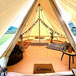 Bell tent entrance